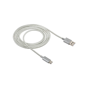 Cabo USB - USB-C 1,5m nylon branco Intelbras EUAC 15NB
