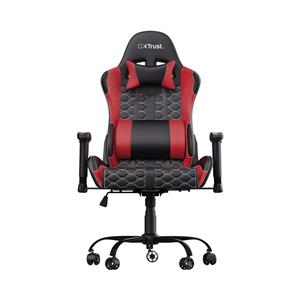 Cadeira Gamer Trust GXT708R Resto , Com Almofadas , Reclinável , Preto e Vermelho