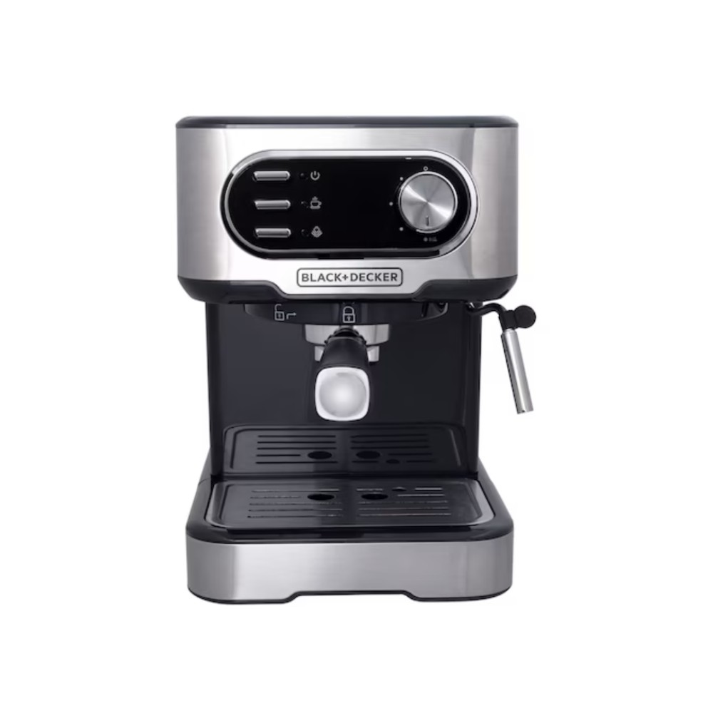 Cafeteira Espresso Multifunções Black+Decker , Gourmand Gris , CE1100G , 1100W , 20 Bar , 127V , Inox
