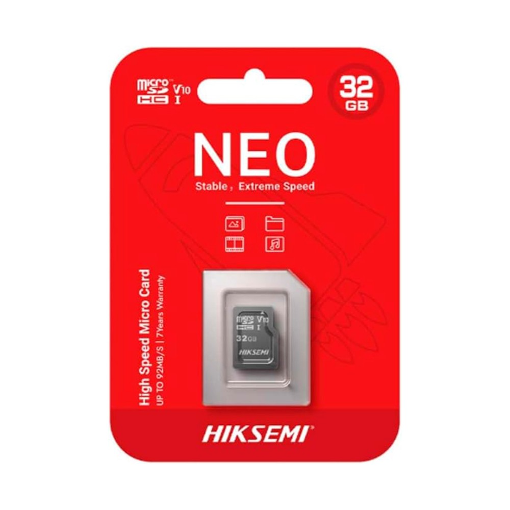 Cartão de Memória Hiksemi Micro SDHC I , 32GB , C1 Series , HS-TF-C1(STD)/32G