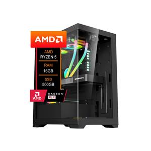 Computador Gamer AMD , Ryzen 5 5500 , Chipset B450 , RX6600 8GB , 16GB (2x8GB) DDR4 , SSD NVMe 500GB , 650W