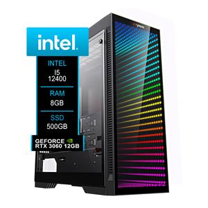 Computador Gamer YON Intel I5-12400 , Chipset B660 , RTX 3060 12GB , 08GB DDR4 , 500GB SSD