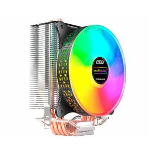 Cooler para Processador K-Mex AC03 , LED Multicolor , 120mm , Intel e AMD , Preto