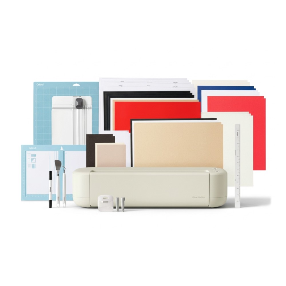 Cricut Explore 5 Kit Essencial Máquina de Corte Inteligente Creme