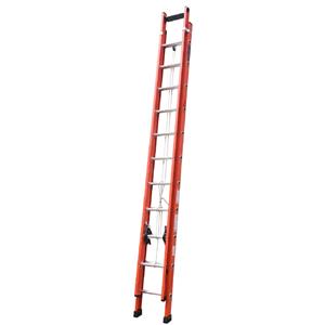Escada Extensível Vazada EFV-19 , com Até 6 Metros , Laranja