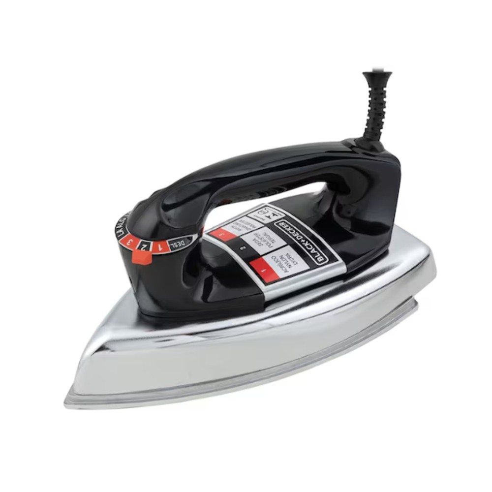 Ferro de Passar a Seco Black+Decker , VFA1110TM2 , 1100W , Base de Alumínio , 127V , Preto