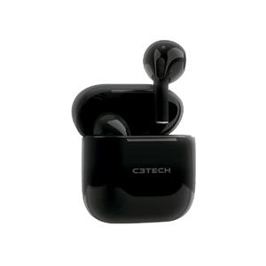 Fone de Ouvido Bluetooth C3Tech EP-TWS-21BK , com Microfone , In-ear , Preto