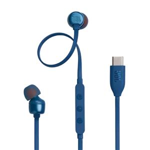 Fone de Ouvido JBL Tune 310C , USB-C , Pure Bass , In-ear , Azul