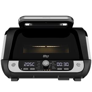 Fritadeira Elétrica Wap Air Fryer Barbecue Digital Prosdócimo , 1800w , 127V , 10L , Antiaderente GrayStone , Preto