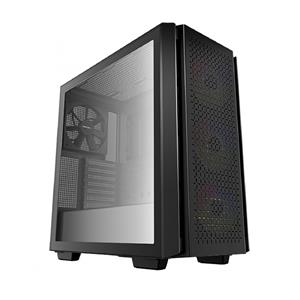 Gabinete Gamer DeepCool CG560 , Mid Tower , Vidro Temperado , Sem Fonte , Com 4 Fans , RGB , Preto