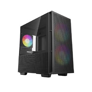 Gabinete Gamer DeepCool CH360 , ARGB , Mid Tower , Vidro Temperado , mATX , Preto