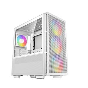 Gabinete Gamer DeepCool CH560 WH , Mid Tower , Vidro Temperado , Sem Fonte , Com 4 Fans , ARGB , Branco