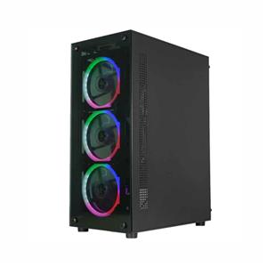 Gabinete Gamer K-mex CG-30C5 , Mid Tower , Painel Lateral Vidro Temperado , USB 2.0 , ATX/mATX/ITX , Preto