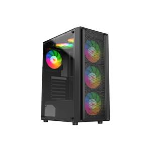 Gabinete Liketec Storm , Mid Tower , Vidro Temperado , Suporte RGB/ARGB , Preto