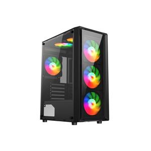 Gabinete Liketec Sigma , Mid Tower , LED ARGB , Vidro Temperado , Preto