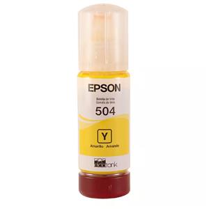 Garrafa de Tinta Epson Amarelo , 65ml , 6.000 Páginas Coloridas , para EcoTank - T504422-BR
