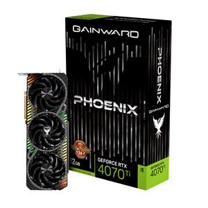 Placa de Vídeo Gainward GeForce RTX 4070 Ti Phoenix GS , 12GB , GDDR6X , 192-Bit , Preto
