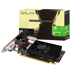 Placa de Vídeo Galax GeForce GT 210 , 1GB , DDR3 , 64-Bit , Preto
