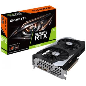 Placa de Vídeo Gigabyte GeForce RTX 3050 WindForce OC , 8GB , GDDR6 , 128-Bit , Preto