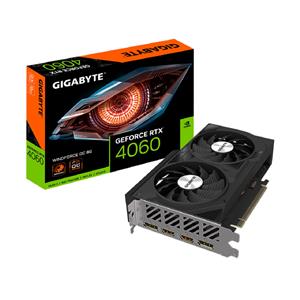 Placa de Vídeo Gigabyte GeForce RTX 4060 WindForce OC , 8GB , GDDR6 , 128-Bit , Preto