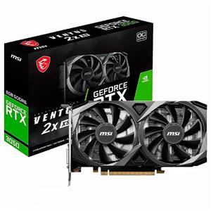 Placa de Vídeo MSI GeForce RTX 3050 Ventus 2x XS OC , 8GB , GDDR6 , 128-Bit , Preto