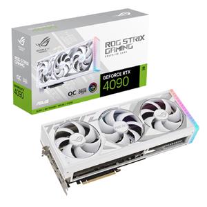 Placa de Vídeo ROG Strix GeForce RTX 4090 White OC Edition  , 24GB , GDDR6X , 384-Bit , ARGB , Branco
