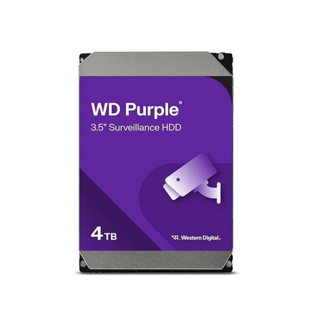 HD Interno para Vigilância , 4TB , WD , Purple , 5400RPM , SATA III , 128MB , 3,5" , WD44PURZ
