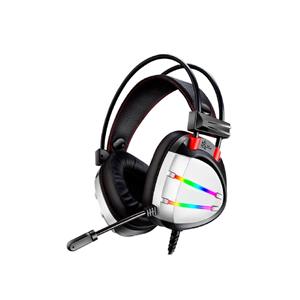 Headset Gamer K-MEX AR70 , RGB , Drivers 50mm , Prata