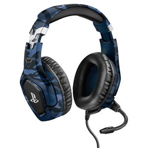 Headset Gamer Trust GXT 488 Forze-B , PS4 e PS5 , Drivers 50mm , 3.5mm , Over-ear , Azul Camuflado