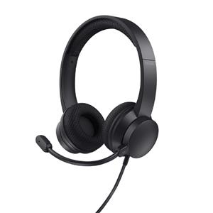 Headset Trust Ayda ENC , Com Fio , Microfone , USB-A , USB-C , ABS , Couro sintético , Preto
