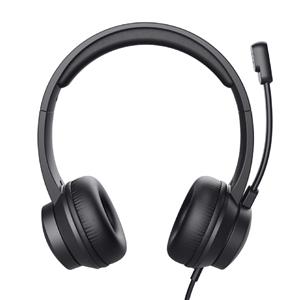 Headset Trust HS-201 , USB , ABS , Com Fio , Microfone , Preto
