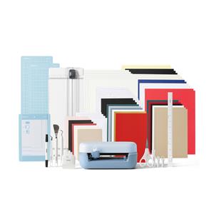 Cricut Joy 2 Azul + Kit Deluxe - Máquina de Corte Inteligente Portátil 11,4 cm com Bluetooth , Corta 50+ Materiais como Vinil e Cartolina , Id