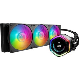 Water Cooler Cooler Master MasterLiquid 360 ION , Fans 120mm , Radiador 360mm , Intel , AMD , 120 mm , 3 Fans ,  ARGB , Preto , MLY-D36M-A24PZ-R1