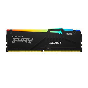 Memória DDR5 Kingston Fury Beast RGB , 16GB , 5600Mhz , Preto