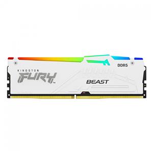 Memória DDR5 Kingston Fury Beast , RGB , 32GB , 5200Mhz , Branco , KF552C36BWEA-32
