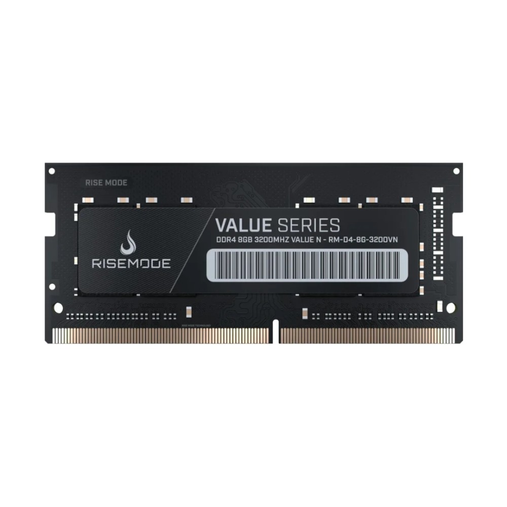 Memória RAM Rise Mode Value Series , 8GB , DDR4 , 3200MHz , CL22 SO-DIMM , Preto