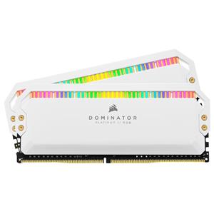 Memória DDR4 Corsair Dominator Platinum RGB , 16GB (2x 8GB) , 4800MHz , Branco

