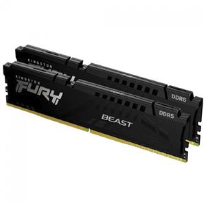 Memória DDR5 Kingston FURY Beast , 16GB (2x8GB) , 5200MHz , Preto , KF552C40BBK2-16
