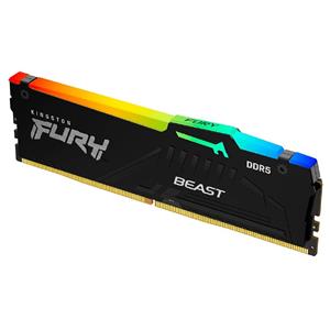 Memória Kingston Fury Beast RGB , 16GB , 6000MHz , DDR5 , CL40 , para Intel XMP , Preto
