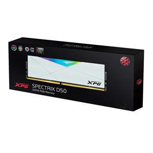 Memória DDR4 XPG Spectrix D50 RGB , 16GB , 3200MHz , Branco