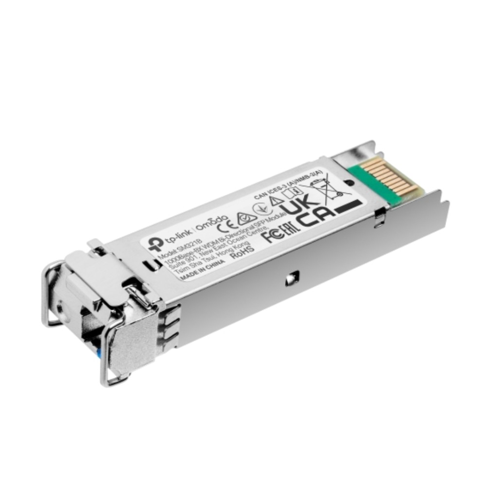 Módulo SFP bidirecional WDM , Omada , SM321B , 1000Base-BX , 1,25Gbps , LC Simplex , Monomodo , 20km