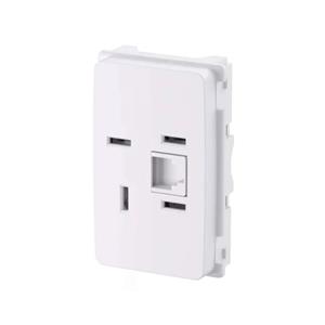 Módulo Tomada RJ11 Legrand Pial Zeffia 680155 , Padrão Telebras 2 Fios , Branco