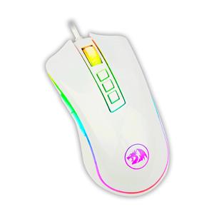 Mouse Gamer Redragon Cobra Chroma Lunar , RGB , 10000 DPI , 7 Botões Programáveis , USB , Branco