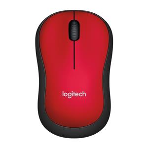 Mouse Sem Fio Logitech M185 , 1000 DPI , 3 Botões , Vermelho