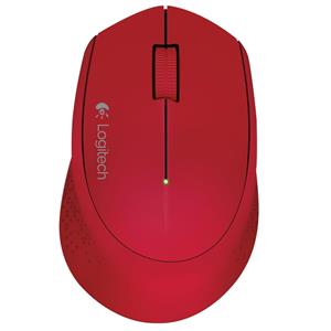 Mouse Sem Fio Logitech M280 , 1000 DPI , 3 Botões , Vermelho