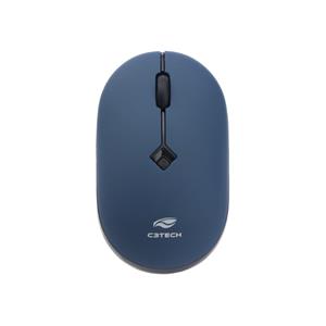 Mouse Sem Fio C3Tech RC Nano M-W60BL , 1600 DPI , 4 Botões , Slim , Azul