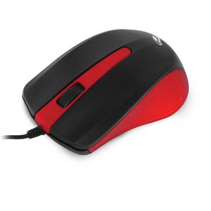 Mouse C3Tech MS-20RD , 1000 DPI , 3 Botões , USB , Vermelho e Preto