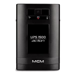 Nobreak MCM 1500VA , UPS 1500 Action Fit , Monovolt 220v , 6 Tomadas , Preto