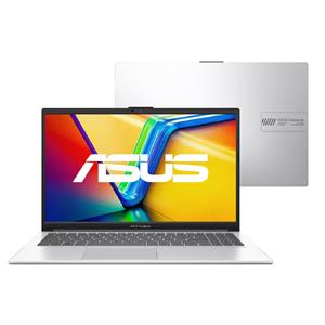 Notebook Asus Vivobook Go 15 , Intel Core i3-N305 , 4GB DDR4 , 128GB UFS 2.1 , 15.6" Full HD , Windows 11 Home , Prata