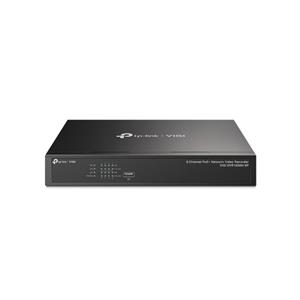 Gravador de Vídeo em Rede TP-Link VIGI NVR1008H-8P , 8 Canais IP , 8 Portas PoE+ , HDMI 4K , H.265+ , até 16TB